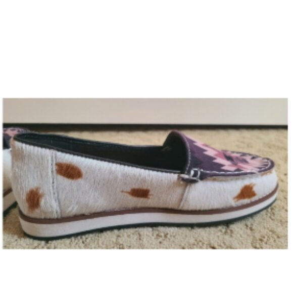 Myra Bag Women's sz 8 Gothic Sneaker Hair On Aztec Leather Slip On 🆕⌚📦🏃 - Picture 4 of 16